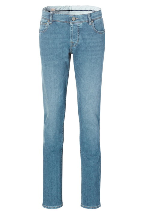 Maßjeans Selvedge hellblau