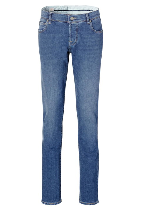 Maßjeans Selvedge mittelblau