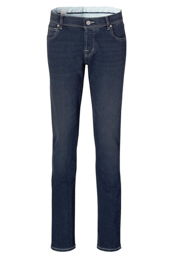 Maßjeans Selvedge dunkelblau - Ansicht 1