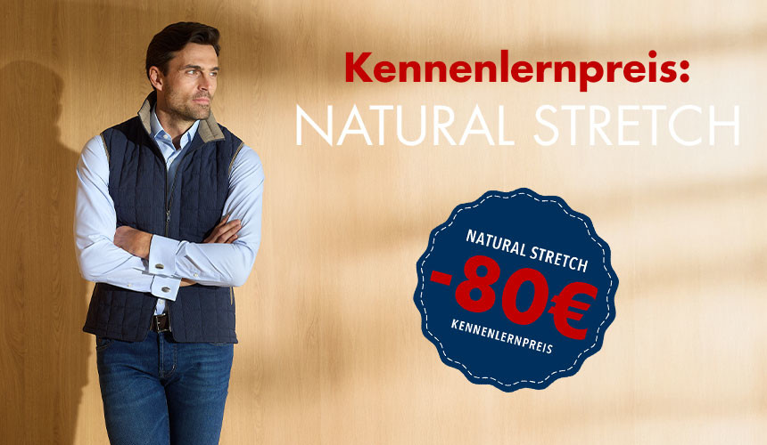 NEU: Natural Stretch aus 100 % Baumwolle