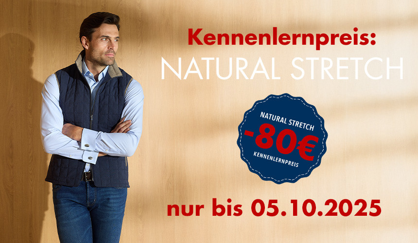 NEU: Natural Stretch aus 100 % Baumwolle